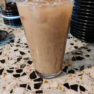 Hojicha Banana Oat Milk Latte