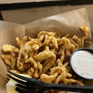 Clam strips and they were so good!