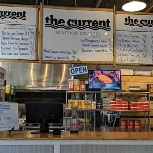 the current menu