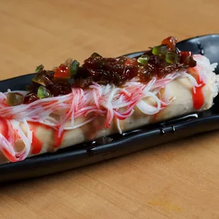 Desi Falooda with gulkand over Kulfi