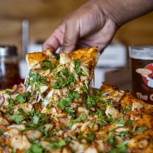 Butter Chicken Pizza