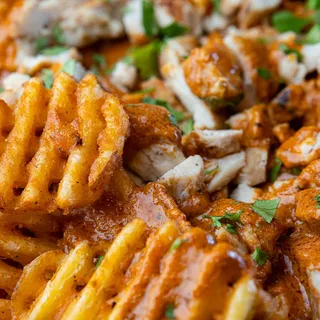 Butter Chicken Waffle Fries