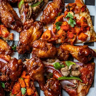 pizza and wings