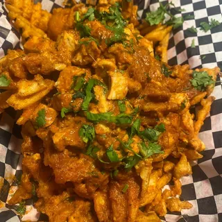 Butter Chicken Waffle Fries