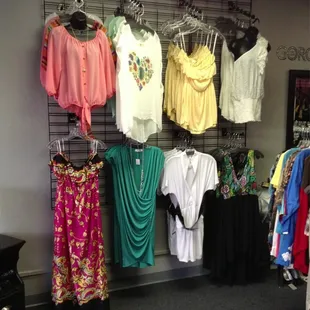 Nice selection of new clothing for spring and summer