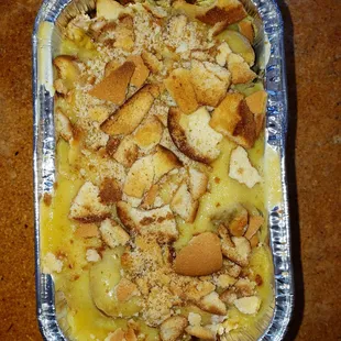 Baked Banana Pudding