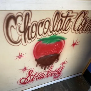 a chocolate covered strawberry