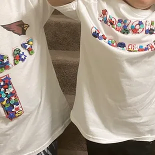 Boys teacher after we finished with our little project.