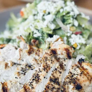 Melanie's chopped salad with grilled chicken