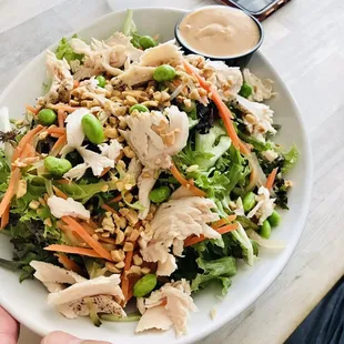 a plate of salad
