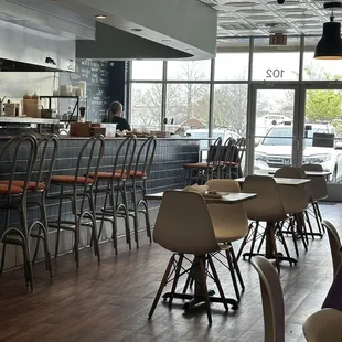 a view of the dining area
