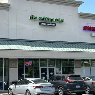 The outside of the building
