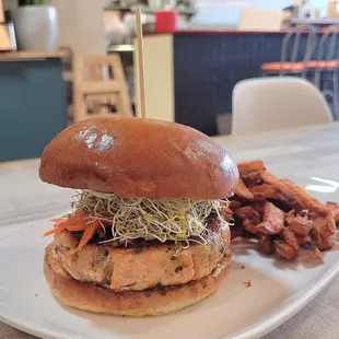 The Salmon Burger special from 10/28/22