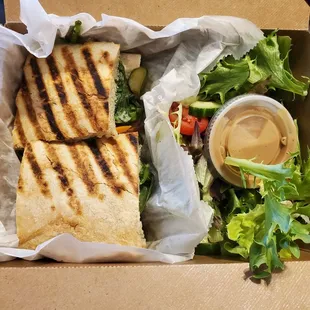 Wasabi Braised Beef with Side Salad