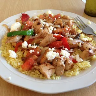 Chicken Athena.  Yum