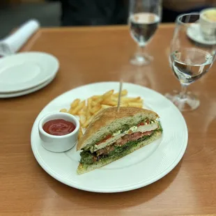 Pesto chicken  sandwich