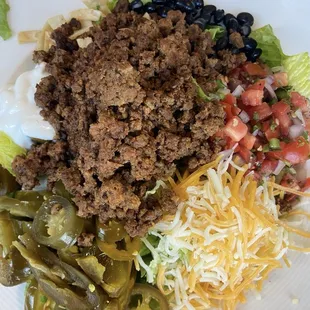 Birria Pork Taco Salad