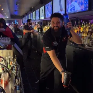 Brian flair bartender at D Casino
