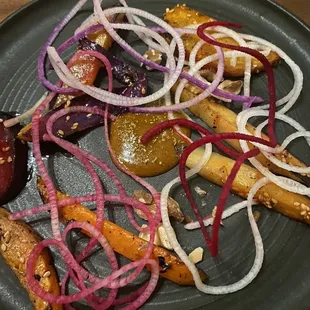 Hearth charred winter vegetables