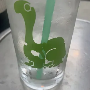 Cute Dino glass