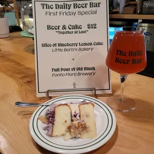 Monthly beer and cake pairing