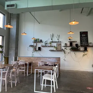 the interior of a coffee shop