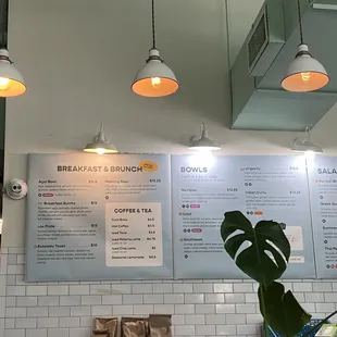 Breakfast menu as of sept 2025