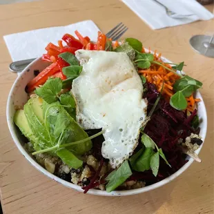 Rainbow bowl (with egg)