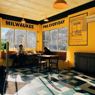 two people sitting at a table