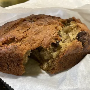 Banana nuts loaf with chocolate chips