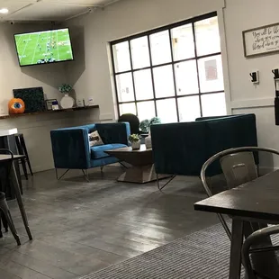 Seating area by tv