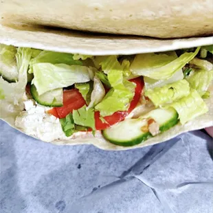 The 12&quot; Hummus Veggie Wrap