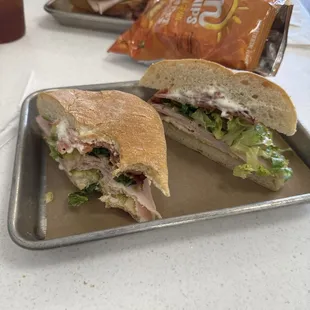 Turkey bacon ranch sandwich