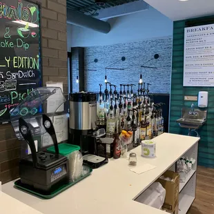Barista bar area