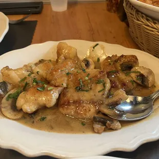 Monkfish Marsala