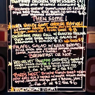 Curbside Chef Menu 1