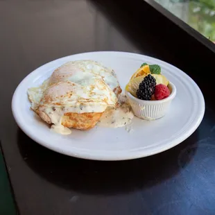 homemade biscuits and gravy