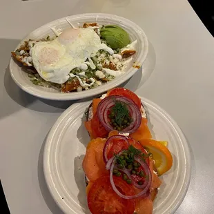 The Lox Plate &amp; Chilaquiles