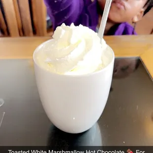 My Daughter And Her Toasted Marshmallow Hot Chocolate