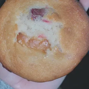 Cranberry orange muffin as big as my palm