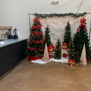 Christmas photo spot