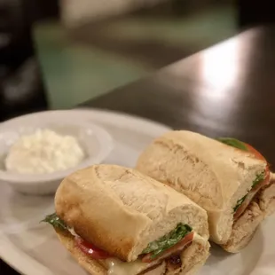 Danno&apos;s Turkey BLT with the cottage cheese side dish