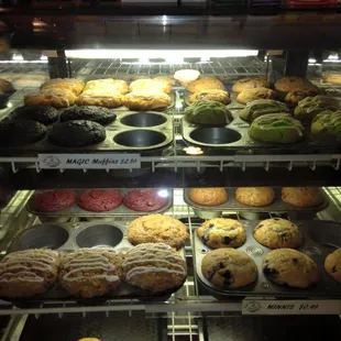 a variety of baked goods
