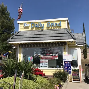 the front of the restaurant