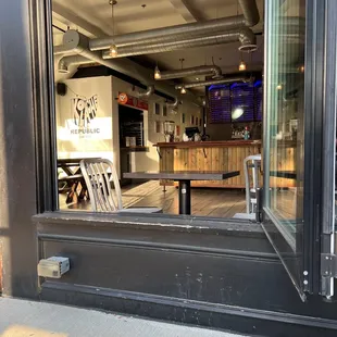 a view through a window