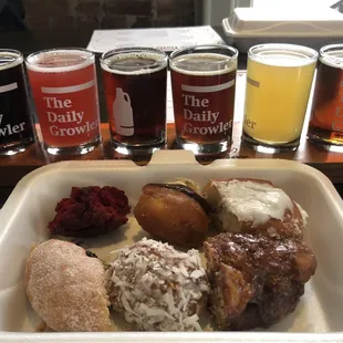 Donut and beer tasting