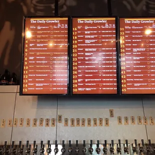 Menu board