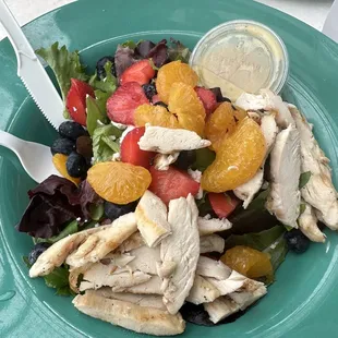 Seasonal Berry Salad with Chicken