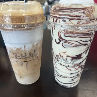 white chocolate mocha protein coffee banana crème protein shake with chocolate