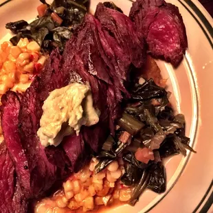 Sliced steak